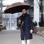 Regenschirm Herren Jacquardschirm mit Geometrischem Design - Handmade in Italy