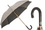 Regenschirm Herren Savage mit Geflochtener Ledergriff - Handmade in Italy