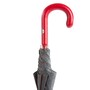 Regenschirm Herren f�r Mann mit rotem Ledergriff - Handmade in Italy