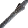Regenschirm Herren f�r Mann mit rotem Ledergriff - Handmade in Italy