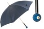 Regenschirm Herren mit Billardkugel #2 - Automatische �ffnung - 100% Polyester - Griff aus Harz - Handmade in Italy
