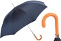 Regenschirm Herren mit Elegantem Design und Orange Griff - Regenschirm mit Elegantem Design und Orange Griff - Handmade in Italy