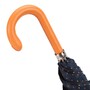 Regenschirm Herren mit Elegantem Design und Orange Griff - Regenschirm mit Elegantem Design und Orange Griff - Handmade in Italy