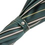 Regenschirm Herren mit Streifen und Ente - Automatische �ffnung - 100% Polyester - Griff aus Acetat - Handmade in Italy