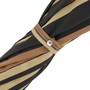 Regenschirm Herren mit Streifen und Ledergriff - Handmade in Italy