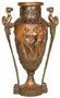 Casa Padrino Luxus Barock Bronze Deko Vase Damen 69 x 43 x H. 114 cm - Barock Pflanzk�bel - Barock Blumenk�bel - Edel & Prunkvoll