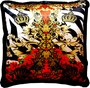 Riesiges XXL Luxus Barock Kissen Crowns & Roses Pomp��s by Casa Padrino von Harald Gl��ckler 80 x 80 cm mit funkelnden Glitzersteinen