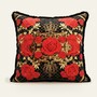 Riesiges XXL Luxus Barock Kissen Roses Pomp��s by Casa Padrino von Harald Gl��ckler 80 x 80 cm mit funkelnden Glitzersteinen