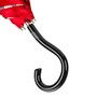 Roter Regenschirm mit Schwarzen Punkten, Doppelgewebe f�r Damen - Handmade in Italy