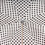 Roter Regenschirm mit Schwarzen Punkten, Doppelgewebe f�r Damen - Handmade in Italy
