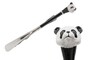 Schuhanzieher Panda - Buchenholz-Stange, Schaufel aus ABS, Griff aus Emailliertem Messing - Handmade in Italy