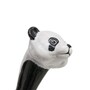 Schuhanzieher Panda - Buchenholz-Stange, Schaufel aus ABS, Griff aus Emailliertem Messing - Handmade in Italy
