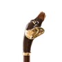 Schuhanzieher mit Dackel - Buchenholz-Stange, Schaufel aus ABS, Griff aus Emailliertem Messing - Handmade in Italy
