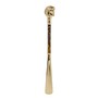 Schuhanzieher mit Goldfarben Pferd und Perlbraun Stange - Handmade in Italy