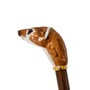 Schuhanzieher mit Hermelin - Buchenholz-Stange, Schaufel aus ABS, Griff aus Emailliertem Messing - Handmade in Italy