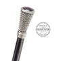 Schuhanzieher mit Konischgriff mit Swarovski�-Kristallen - PMMA-Stange, Schaufel aus ABS, Griff mit Swarovski�-Kristallen - Handmade in Italy