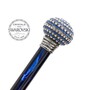 Schuhanzieher mit Luxus-Knauf mit Swarovski�-Kristallen - PMMA-Stange, Schaufel aus ABS, Griff mit Swarovski�-Kristallen - Handmade in Italy
