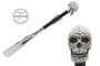 Schuhanzieher mit Swarovski� Totenkopf - Buchenholz-Stange, Schaufel aus ABS, Griff mit Swarovski�-Kristallen - Handmade in Italy