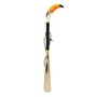 Schuhanzieher mit Tukan - Buchenholz-Stange, Schaufel aus ABS, Griff aus Emailliertem Messing - Handmade in Italy