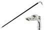 Spazierstock f�r Herren mit Silberwindhund - Handmade in Italy