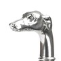 Spazierstock f�r Herren mit Silberwindhund - Handmade in Italy