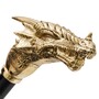 Spazierstock mit Goldener Drachen - Handmade in Italy