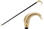 Spazierstock mit Goldener Fisch - Handmade in Italy