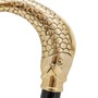 Spazierstock mit Goldener Fisch - Handmade in Italy