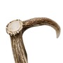 Spazierstock mit Hirschhorn - Handmade in Italy