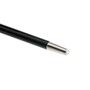 Spazierstock mit Silberner L�we - Stock aus Buchenholz, Messingzwinge mit Gummiende, Silberfarben Emaillierter Griff aus Harz - Handmade in Italy