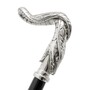 Spazierstock mit Silberschlange - Handmade in Italy