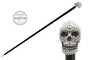 Spazierstock mit Swarovski� Totenkopf Griff - Spazierstock mit Swarovski� Totenkopf Griff - Handmade in Italy