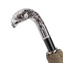 Taschenschirm Herren 64 6768-8 W18 - Faltbarer Regenschirm mit Silberadler - Handmade in Italy