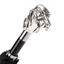 Taschenschirm Herren Faltbarer Regenschirm mit Silberhund - Handmade in Italy