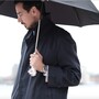 Taschenschirm Herren Faltbarer Regenschirm mit Silberner L�we - Handmade in Italy