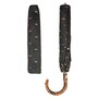 Taschenschirm Herren Klassisch Faltbarer Regenschirm mit Bambusgriff - Handmade in Italy