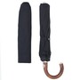 Taschenschirm Herren Klassisch Faltbarer Regenschirm mit Kastaniengriff - Handmade in Italy