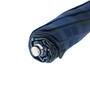 Taschenschirm Herren Tartan Faltbarer Regenschirm mit Ledergriff - Handmade in Italy