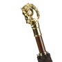 Taschenschirm Herren mit goldenem Pferdegriff - Handmade in Italy