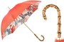 Tropischer Regenschirm mit Bambusgriff f�r Damen - Handmade in Italy