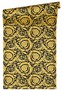Versace Designer Barock Satintapete Barocco Flowers 935834 Schwarz / Gelbgold - Design Tapete - Deko Accessoires