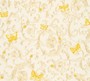 Versace Designer Barock Vliestapete Butterfly Barocco 343251 Creme / Gelb / Gold - Design Tapete - Luxus Qualit�t