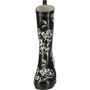 BECK Damen Gummistiefel Stiefel Regenstiefel Black Roses Schwarz