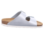 Rohde Alba 5653 Damen Hausschuhe Sandale Pantolette Sandalette Kork Metallic