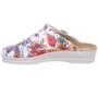 Rohde Neustadt-D Slipper Cloqs Damen Hausschuhe Pantolette 1449 Wei� Blumen