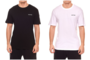 DANIEL HECHTER STUDIO Herren T-Shirt Rundhals-Shirt Doppelpack Schwarz Wei�