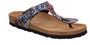 Rohde Alba Damen Sandale Sandalette Zehentrenner Multicolour