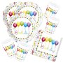 Happy Birthday Streamers 52-teiliges Geburtstag Kinder Party Set 8 Kinder 