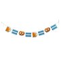 Oktoberfest Papiergirlande mit 8 Flaggen 