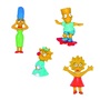The Simpsons - Figuren Set 4er Marge Bart Lisa Maggi 6-9cm 